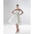 A-line Strapless Short Bridal Wedding Dress WD010248