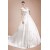 A-line V-neck Long Sleeves Chapel Train Bridal Gown WD010278