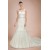 Trumpet/Mermaid Court Train Beaded Bridal Wedding Dresses WD010315