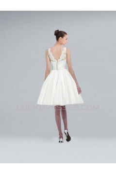 A-line Short Lace Bridal Wedding Dresses WD010317