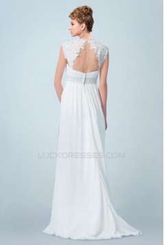 Empire Beaded Lace and Chiffon Maternity Bridal Wedding Dresses WD010341