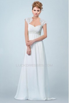 Empire Beaded Lace and Chiffon Maternity Bridal Wedding Dresses WD010341