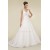 A-line V-neck Lace Bridal Wedding Dresses WD010345