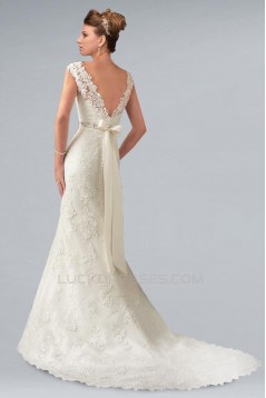 Trumpet/Mermaid Off the Shoulder Lace Bridal Wedding Dresses WD010353