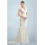 Elegant V-neck Short Sleeves Lace Bridal Wedding Dresses WD010380