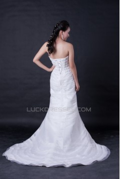 A-line Strapless Bridal Wedding Dresses WD010386
