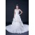 A-line Sweetheart Cathedral Train Beaded Bridal Wedding Dresses WD010403