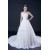A-line Strapless Beaded Bridal Wedding Dresses WD010405