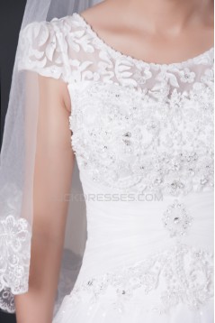 A-line Beaded Lace Bridal Wedding Dresses WD010411