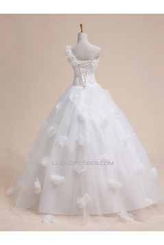 Ball Gown One Shoulder Bridal Gown Wedding Dress WD010438