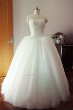 Ball Gown Strapless Bridal Gown Wedding Dress WD010454