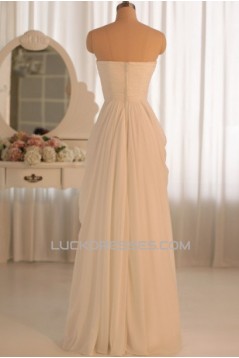 Sheath/Column Sweetheart Chiffon Bridal Gown Wedding Dress WD010463