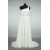 Sheath/Column One Shoulder Beaded Chiffon Bridal Gown Wedding Dress WD010466