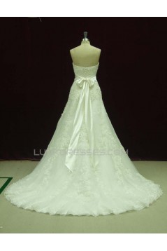 A-line Sweetheart Lace Bridal Wedding Dresses WD010541