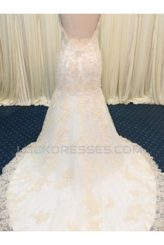 Trumpet/Mermaid Sweetheart Lace Bridal Wedding Dresses WD010588