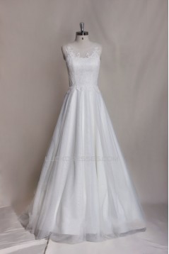 A-line Lace Bridal Wedding Dresses WD010654