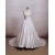 A-line Strapless Lace and Satin Bowknot Bridal Wedding Dresses WD010677
