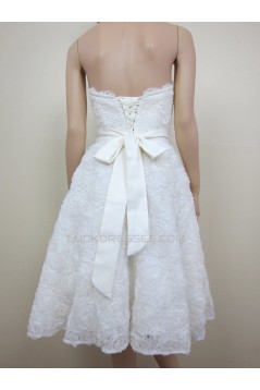A-line Sweetheart Short Bridal Gown Wedding Dress WD010786