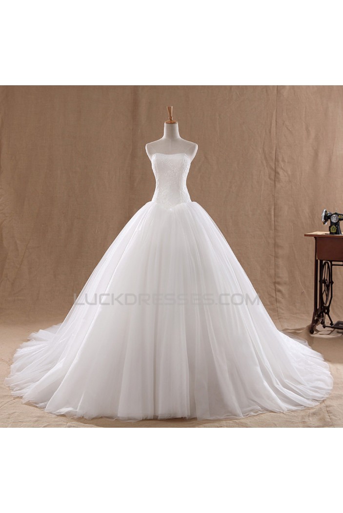 Ball Gown Strapless Bridal Wedding Dresses WD010807