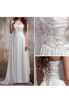 A-line Sweetheart Chiffon Bridal Wedding Dresses WD010842