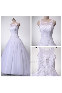 A-line Lace Bridal Wedding Dresses WD010845