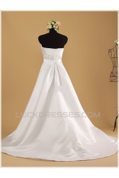 A-line Sweetheart Beaded Bridal Wedding Dresses WD010853