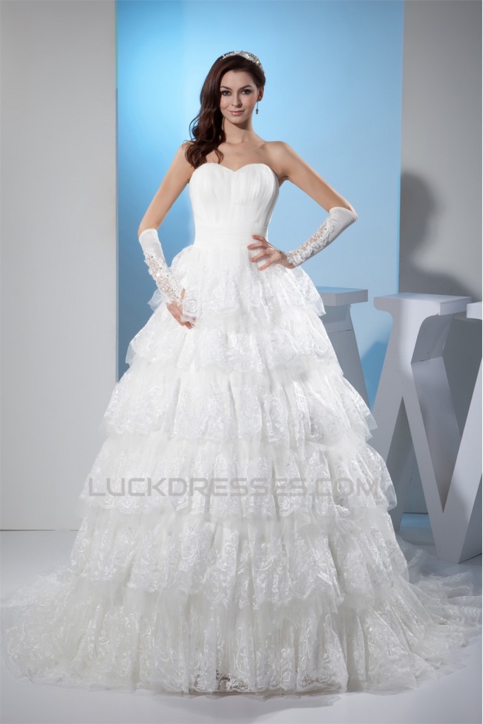 Ball Gown Sweetheart Lace New Arrival Wedding Dresses 2030035