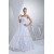 A-Line Strapless Beaded Appliques Lace Wedding Dresses 2030038