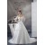 Amazing V-Neck A-Line Long Sleeve Satin Organza Sequins Wedding Dresses 2030060