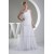 Chiffon Satin One-Shoulder Sheath/Column New Arrival Wedding Dresses 2030097