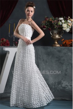 Strapless Sleeveless A-Line Wedding Dresses 2031003