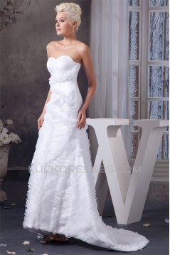 Sweetheart A-Line Satin Sleeveless Wedding Dresses 2031013