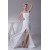 Sheath/Column Beaded Applique One-Shoulder Chiffon Wedding Dresses 2030104