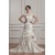 Wonderful A-Line Portrait Sleeveless V-Neck Lace Wedding Dresses 2031057