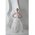 Wonderful Sleeveless A-Line One-Shoulder Satin Organza Lace Wedding Dresses 2031072
