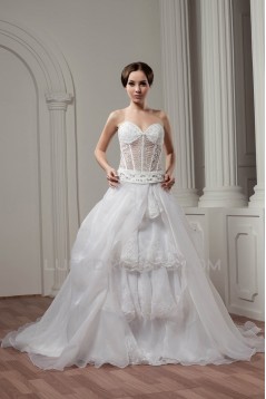 Wonderful Sleeveless Sweetheart Satin A-Line Best Wedding Dresses 2031073