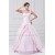 A-Line Satin Lace Sleeveless One-Shoulder Wedding Dresses with Color 2031081