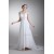 Amazing A-Line Straps Chiffon Elastic Woven Satin Wedding Dresses 2031103
