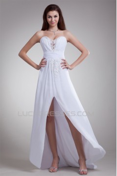 Amazing Sleeveless A-Line Sweetheart Chiffon Satin Wedding Dresses 2031114