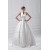attractive V-Neck Sleeveless Ball Gown Satin Best Wedding Dresses 2031122