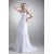 Charming A-Line Satin Lace Halter Sleeveless Sweet Wedding Dresses 2031146