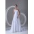 Chiffon Satin Strapless Sleeveless A-Line New Arrival Wedding Dresses 2031156