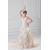 Fashionable Sleeveless Ball Gown Satin Halter Wedding Dresses with Color 2031194