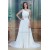 Great Sleeveless Chiffon Satin One-Shoulder A-Line Beaded Wedding Dresses 2031217