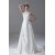 New Arrival Satin Lace A-Line High-Neck Sleeveless Wedding Dresses 2031247