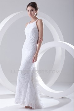 Satin Lace Mermaid/Trumpet Sleeveless Scoop Best Wedding Dresses 2031275