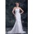 Satin Net Sweetheart Mermaid/Trumpet Sleeveless Wedding Dresses 2031283