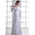Sheath/Column Off-the-Shoulder 3/4 Length Sleeve Wedding Dresses 2031309