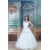 Strapless Ball Gown Satin Fine Netting Sleeveless Wedding Dresses 2031363