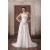 Unique Design Chiffon Elastic Woven Satin Strapless A-Line Wedding Dresses 2031408